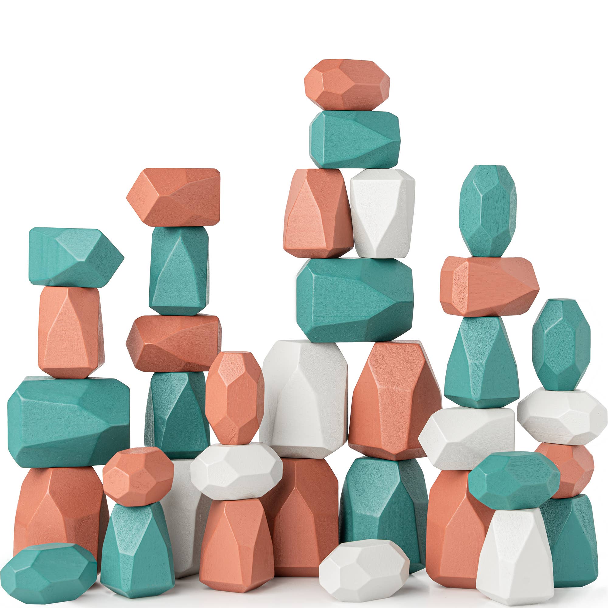 Stacking Rocks, 36 pcs: Boy Pack