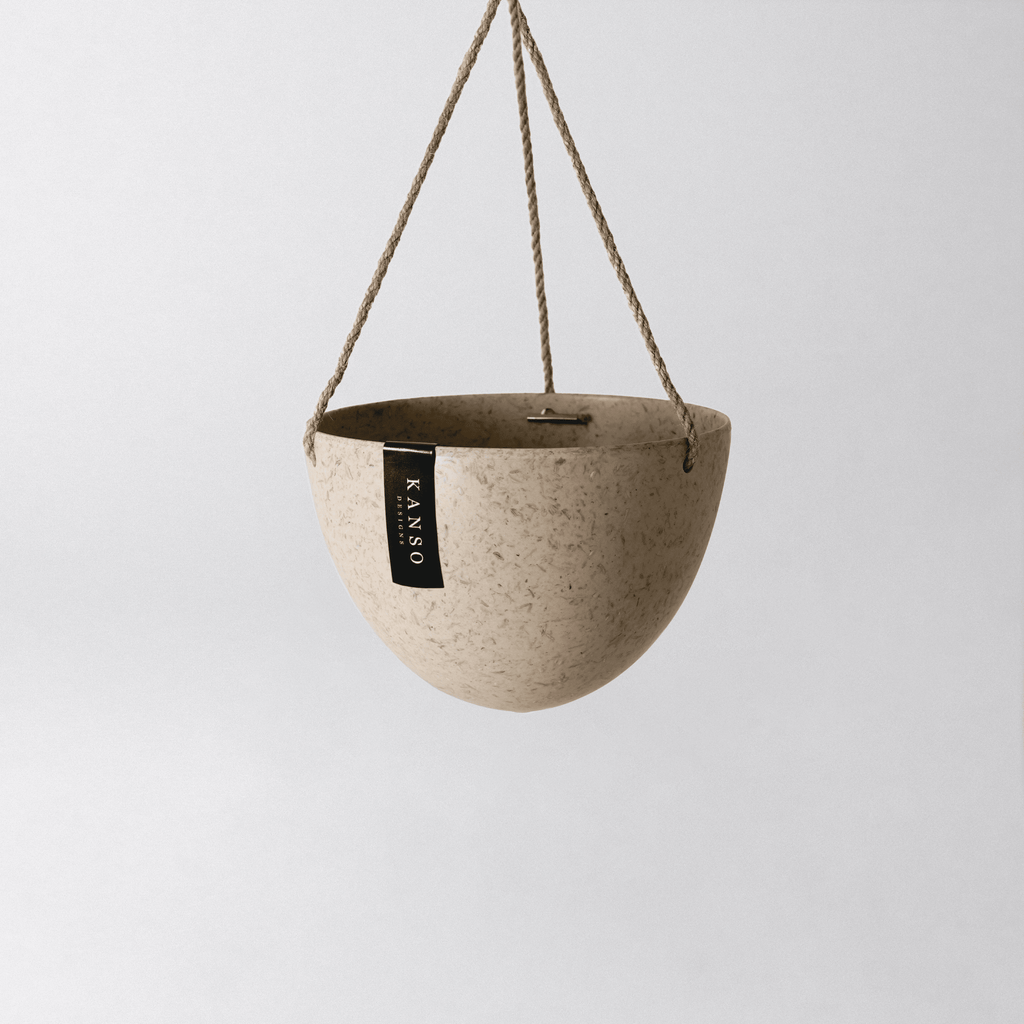 Bamboo Black - 8" Upcycled Hanging Planters